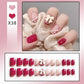 24pcs/box Sweet Short Round/square Head False Nail Art Full Cover