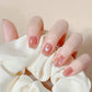 24pcs/box Sweet Short Round/square Head False Nail Art Full Cover