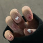 24pcs/box Sweet Short Round/square Head False Nail Art Full Cover