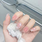 24pcs/box Sweet Short Round/square Head False Nail Art Full Cover