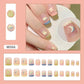 24pcs/box Sweet Short Round/square Head False Nail Art Full Cover