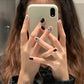 24pcs/box Sweet Short Round/square Head False Nail Art Full Cover