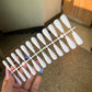24pcs Mix Colors Matte Super Long Coffin False Nail Ballet Press On