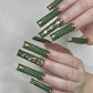 24pcs artifical nails with glue fake nail tips with design Detachable