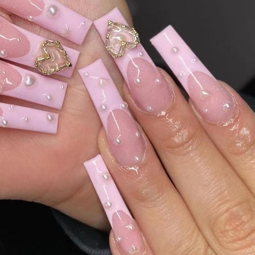 24pcs artifical nails with glue fake nail tips with design Detachable
