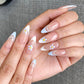 24pcs artifical nails with glue fake nail tips with design Detachable