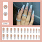 24pcs artifical nails with glue fake nail tips with design Detachable
