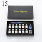 3/7/15 Pcs Glass Pen Set 7ml Colors Ink Floral Crystal Glass Dip Pen