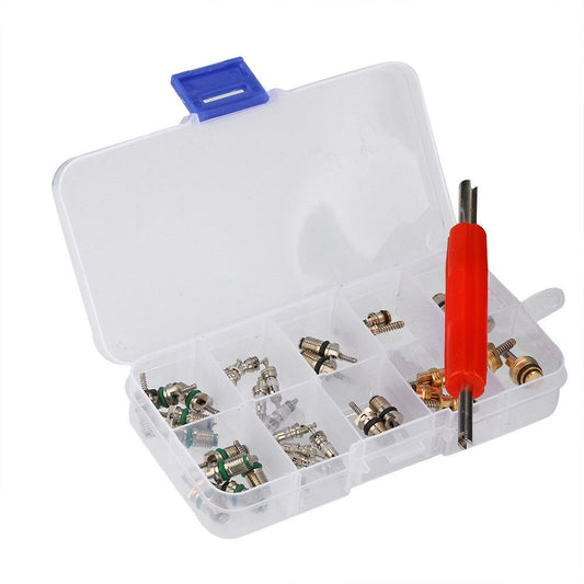 34 A/C Schrader Valves R12/ R134A Kit Of 8 Kinds