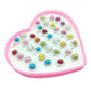 36pcs Children Kids Little Girl Gift, Jewelry Adjustable Rings In Box,