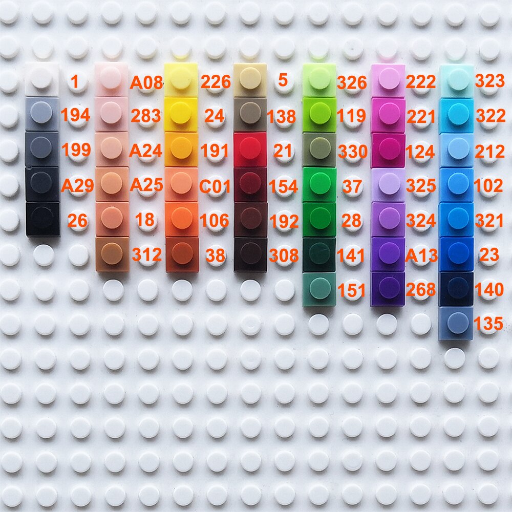 500 Pcs/lot Educational Toy Plastic Small Building Blocks Spare Part