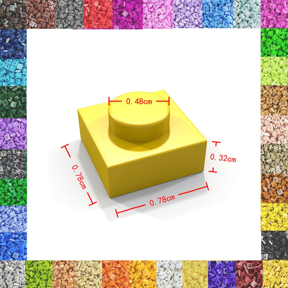 500 Pcs/lot Educational Toy Plastic Small Building Blocks Spare Part