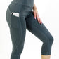 Seajoy Athletic High-Waisted Capri Leggings with Hip Pockets
