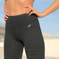 Athletique Low-Waisted Ribbed Leggings with Hidden Pocket and Mesh