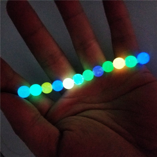 6/8/10/12mm Luminous Beads For Jewelry Making Glow In The Dark Acrylic