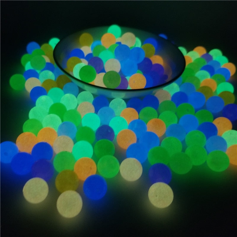 6/8/10/12mm Luminous Beads For Jewelry Making Glow In The Dark Acrylic