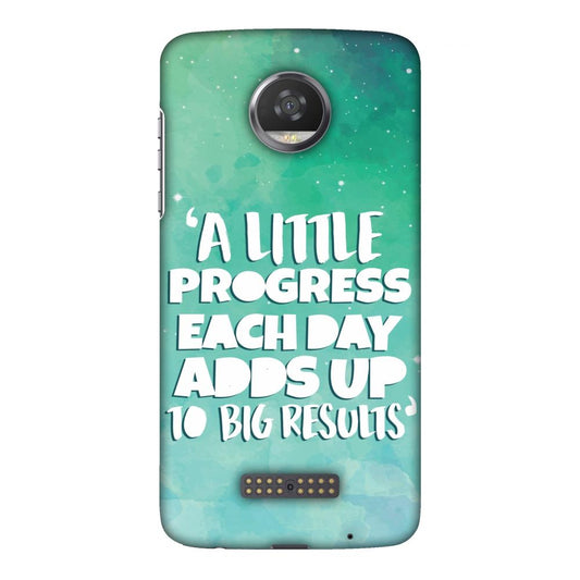 A Little Progress Each Day.. Slim Hard Shell Case For Motorola Moto Z2