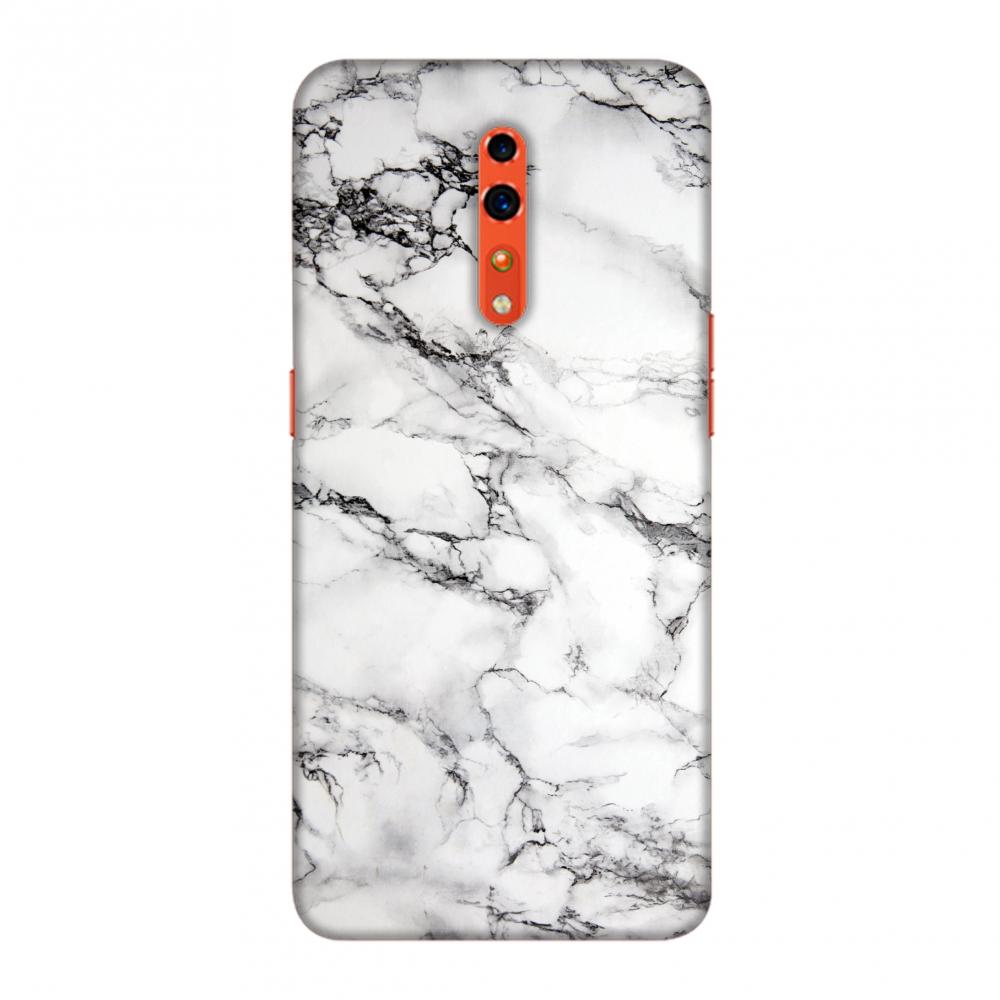 White Marble 2 Slim Hard Shell Case For Oppo Reno Z