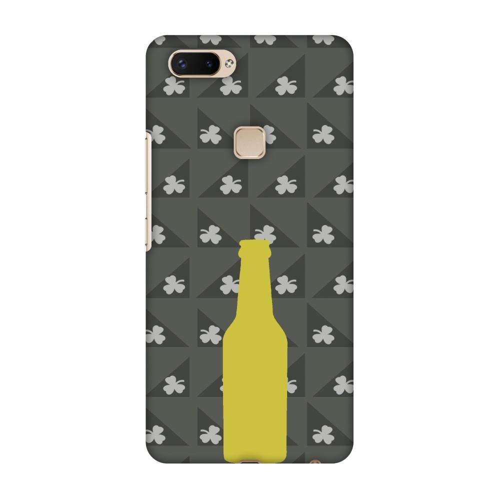 Beer And Pattern With Shemrock - Rust Brown Slim