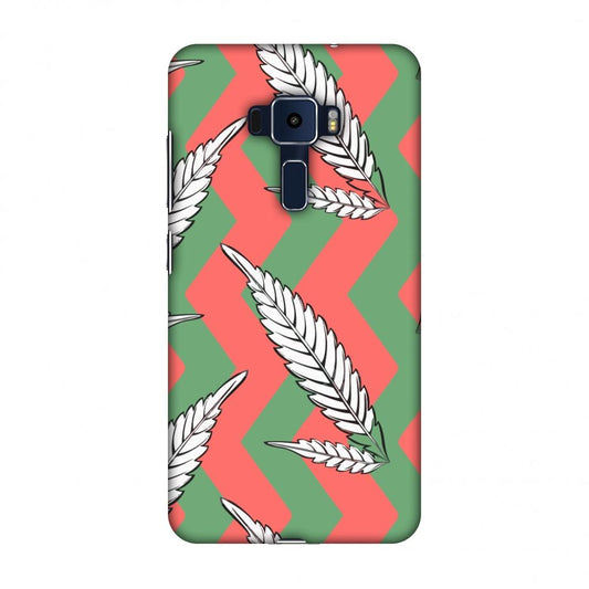 Along The Chevron - Pink And Green Slim Hard Shell