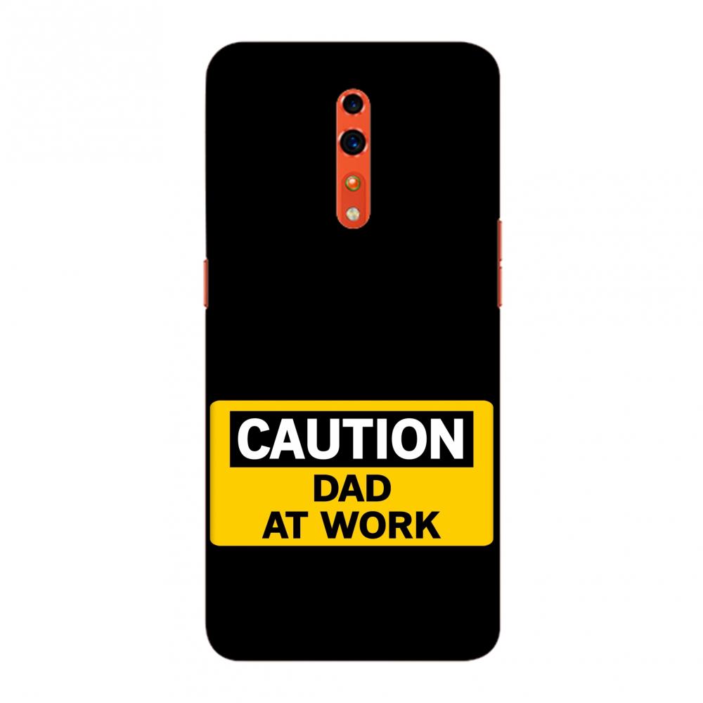 Father's Day - Dad At Work Slim Hard Shell Case For Oppo Reno Z