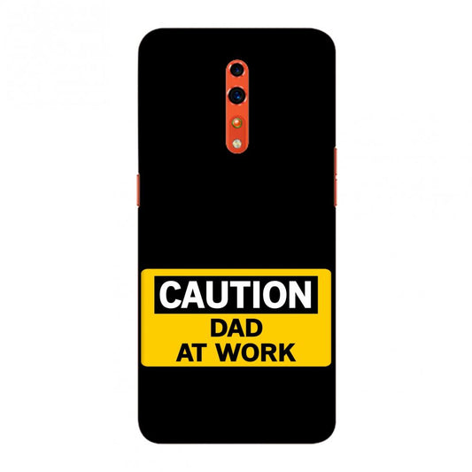 Father's Day - Dad At Work Slim Hard Shell Case For Oppo Reno Z