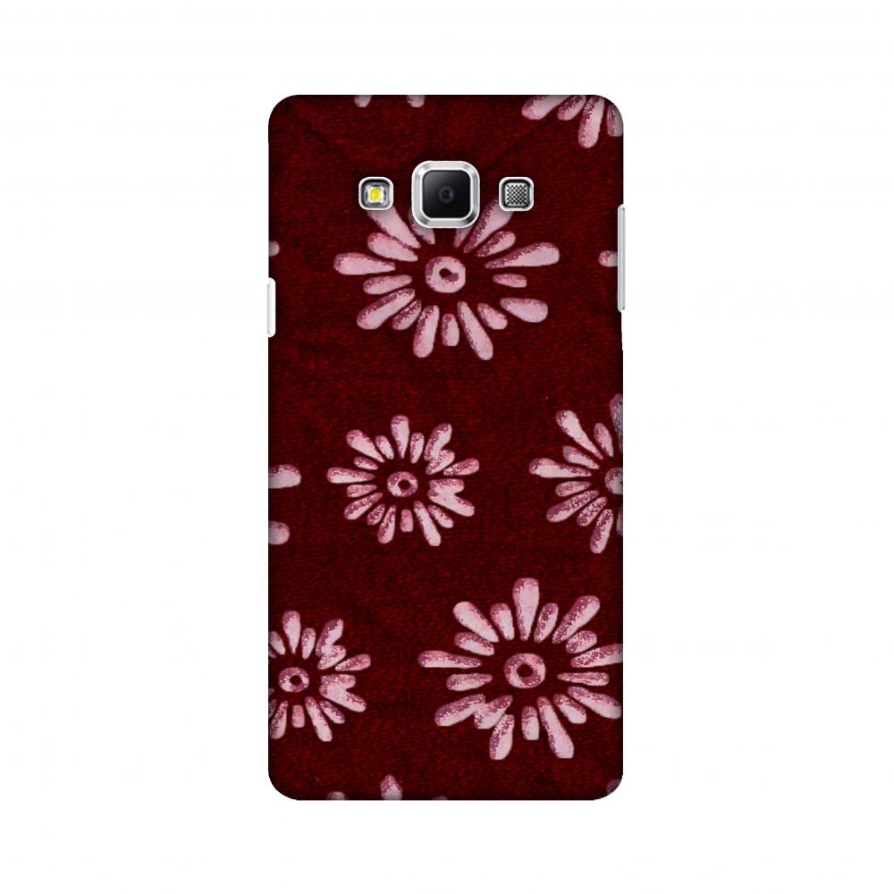Batik Dyeing Florals - Maroon And Ivory Slim Hard