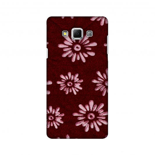 Batik Dyeing Florals - Maroon And Ivory Slim Hard