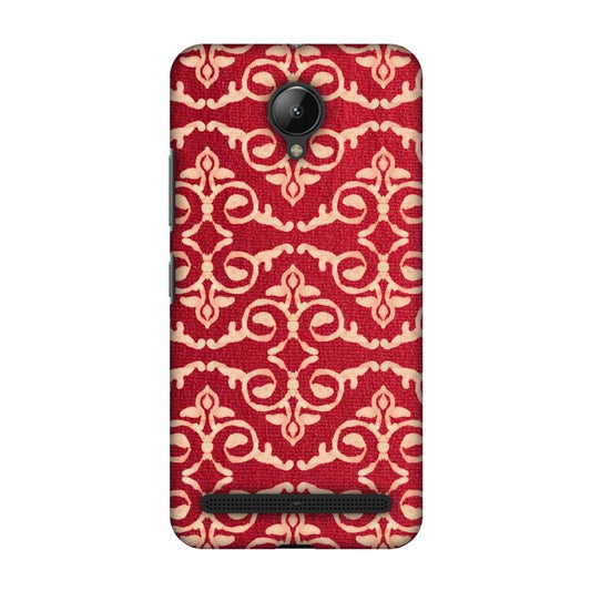 Batik Dyeing Art Deco - Rust Red Slim Hard Shell