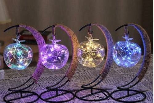LED creative hand rope rattan ball copper wire lamp lamp room bedroom