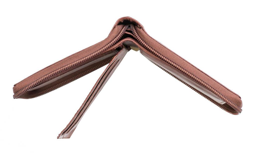 Ridgeback Mens Leather Zip Around Wallet - 6427