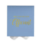 Will You Be our Officiant? Proposal Box Light Blue w/ white Bow- No