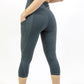Seajoy Athletic High-Waisted Capri Leggings with Hip Pockets