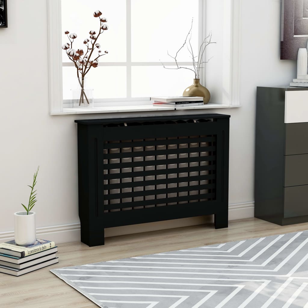Radiator Cover Anthracite 44.1"x7.5"x31.9" MDF