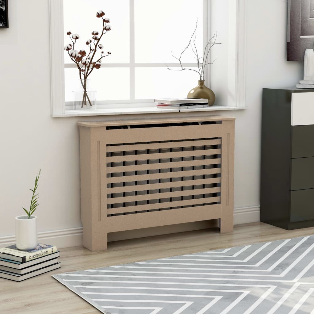 Radiator Cover Anthracite 44.1"x7.5"x31.9" MDF