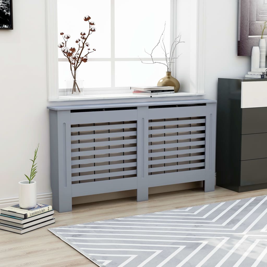 Radiator Cover Anthracite 44.1"x7.5"x31.9" MDF