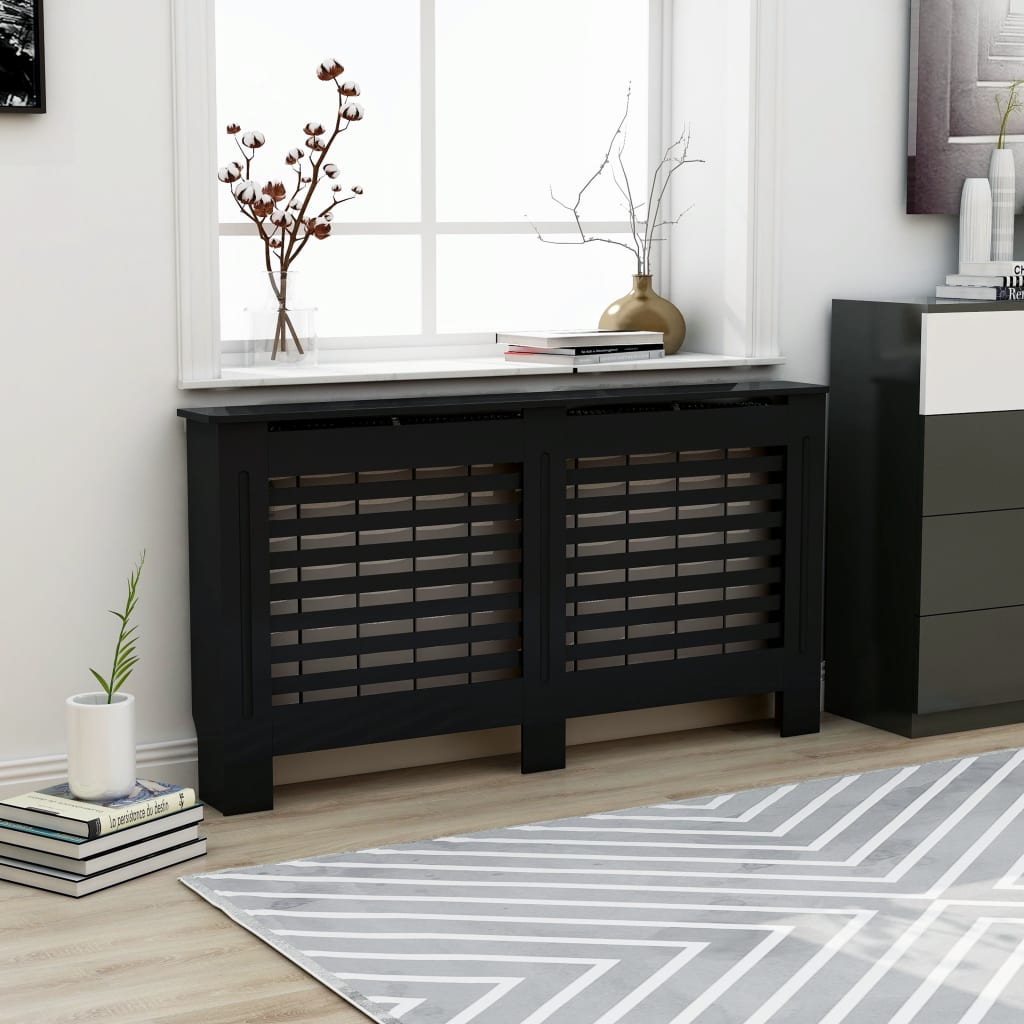 Radiator Cover Anthracite 44.1"x7.5"x31.9" MDF