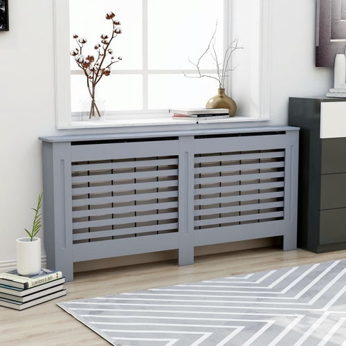 Radiator Cover Anthracite 44.1"x7.5"x31.9" MDF