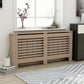 Radiator Cover Anthracite 44.1"x7.5"x31.9" MDF