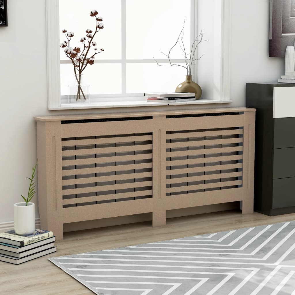 Radiator Cover Anthracite 44.1"x7.5"x31.9" MDF