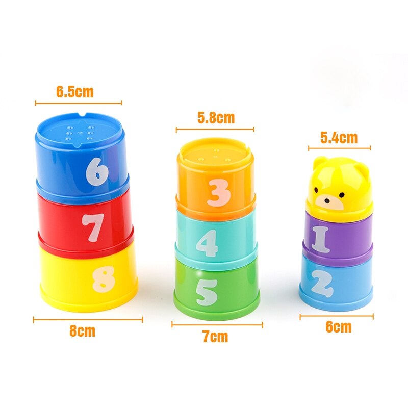 8pcs Montessori Toy Teething Development Infant Early Educational +