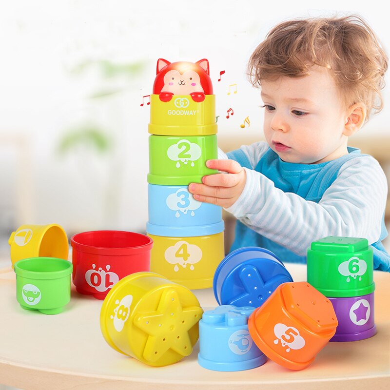 8pcs Montessori Toy Teething Development Infant Early Educational +