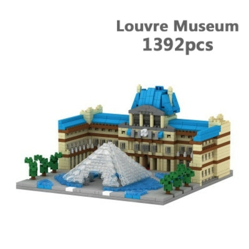 Architecture Big Ben Eiffel Tower London Pair Louvre Micro Building