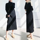 Autumn Turtleneck Warm Korean Vintage Loose Knee Pregnant Woman