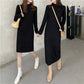 Autumn Winter Half Turtleneck Knitted Warm Korean Fashion Loose