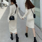 Autumn Winter Half Turtleneck Knitted Warm Korean Fashion Loose