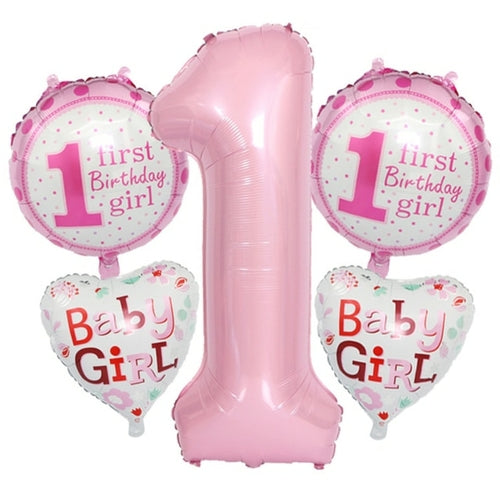 Baby Shower Party Blue Pink Tableware Birthday Party Plate Cup Napkin
