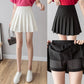 Black White Tennis Skirt With Shorts Minifalda Tenis Skort Tennis