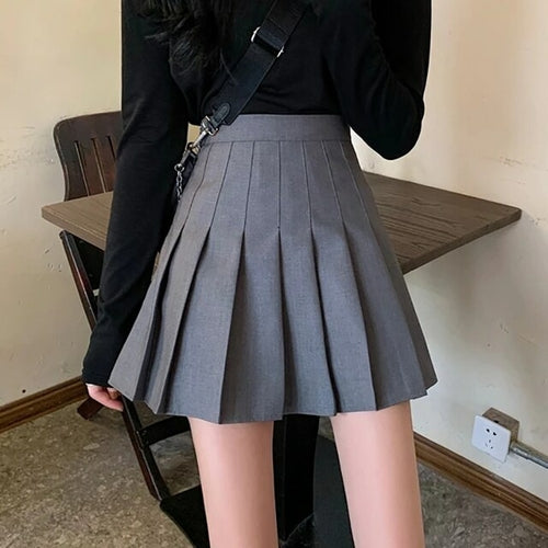 Black White Tennis Skirt With Shorts Minifalda Tenis Skort Tennis