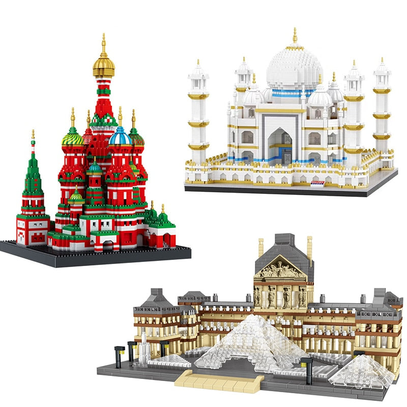 City Architecture Paris France Musée Du Louvre Micro Building Blocks